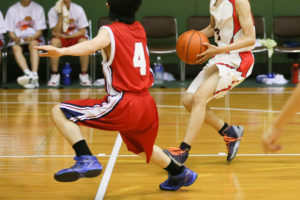 バスケットボールによる膝の痛み